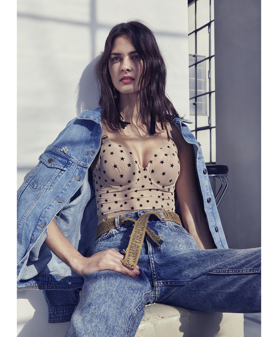 Balistarz-model-Aleksandra-Solokova-portrait-shoot-in-denim-Jeans-and-Jackets