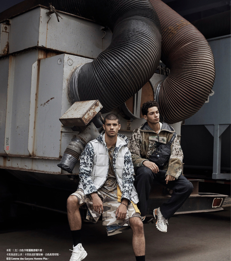 Balistarz-model-Antoine-Lorvo-portrait-duo-shoot-in-casual-trendy-clothing-for-Magazine