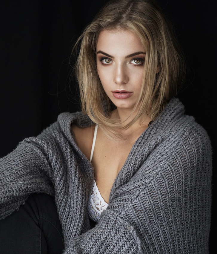 Balistarz-model-Ellyn-Mccartney-portrait-shoot-in-a-jacket-and-a-white-bra